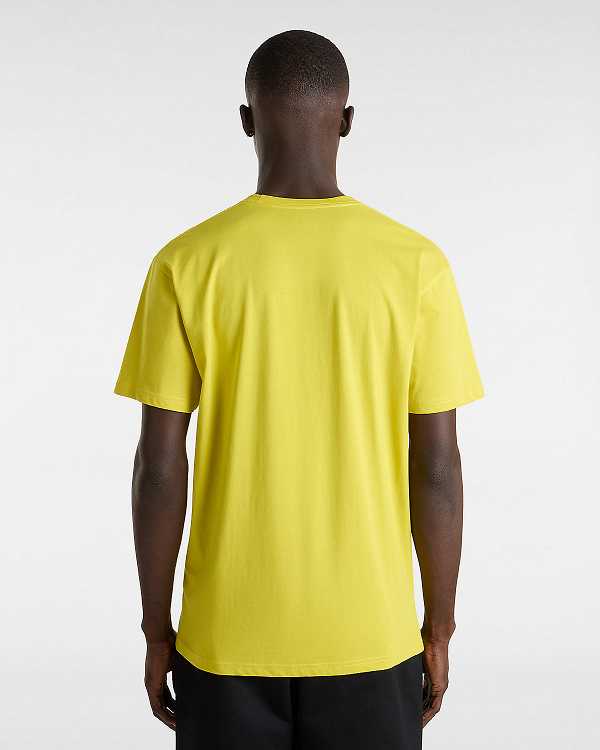 Yellow Men Vans Prankster T Shirts NZ | VN6890412