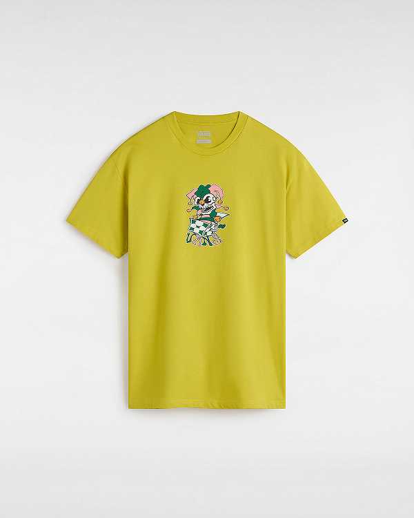 Yellow Men Vans Prankster T Shirts NZ | VN6890412