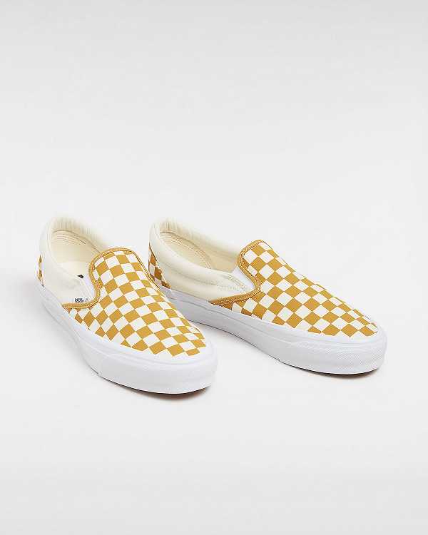 Yellow Men Vans Premium 98 Slip On Shoes NZ | VN9476203