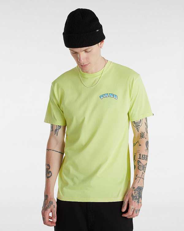 Yellow Men Vans True Waves T Shirts NZ | VN5496087