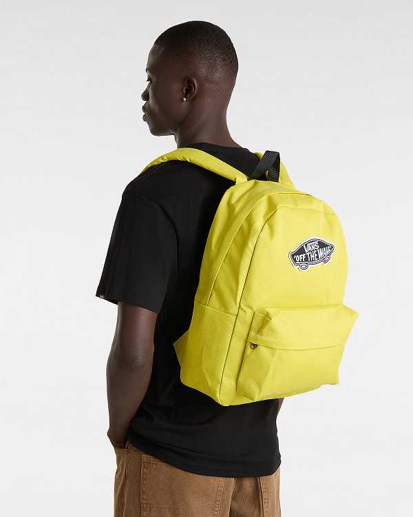 Yellow Unisex Vans Old Skool Classic Backpacks NZ | VN7813526